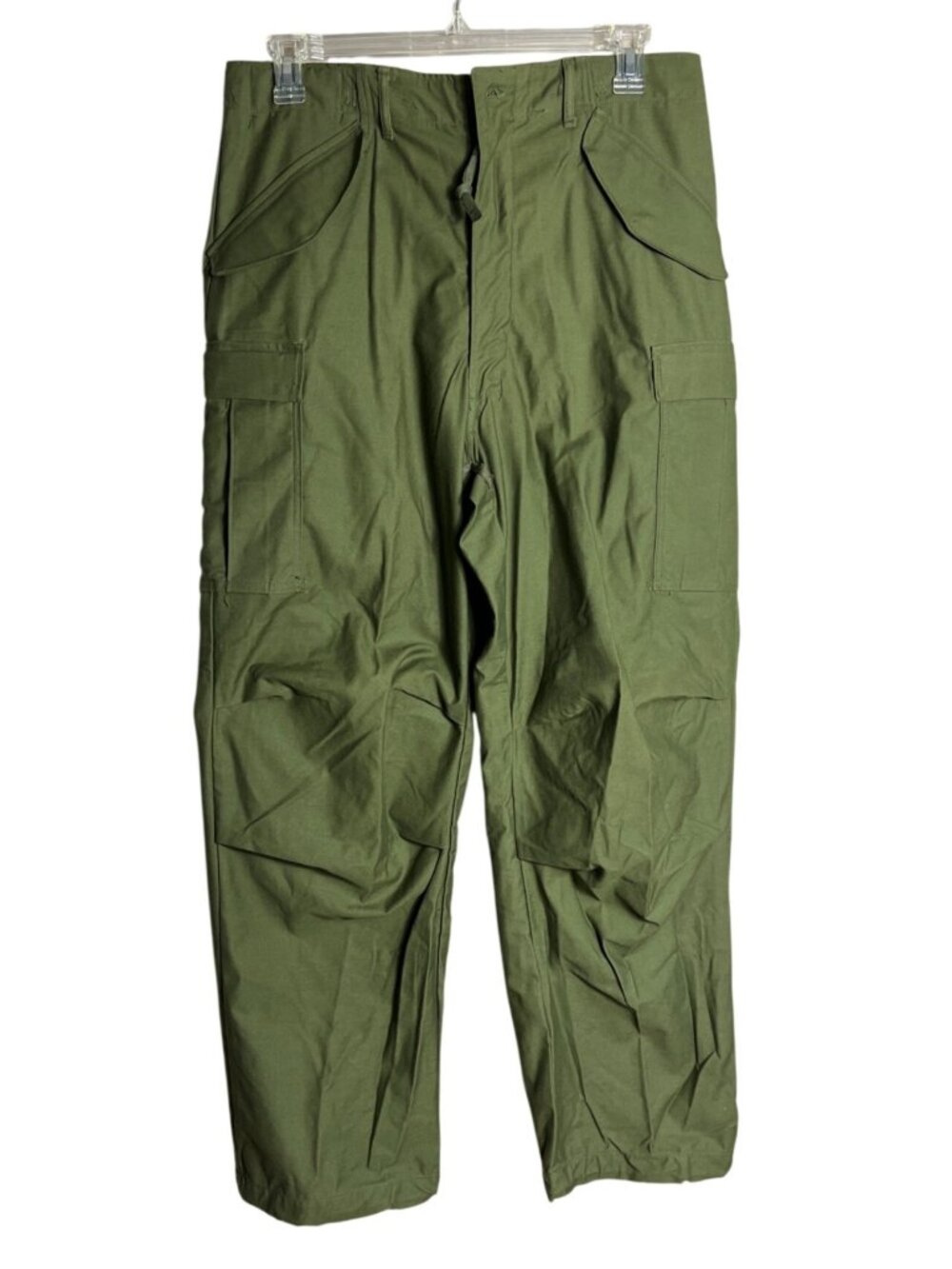 NOS US Military Cold Weather Trousers 1973 M65 OG 107 Cargo Field Pants Med-Long